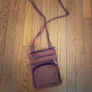 Leather crossbody bag
